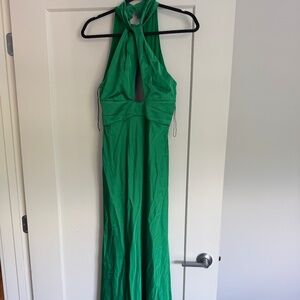 Significant others green satin high neck nwot size 2